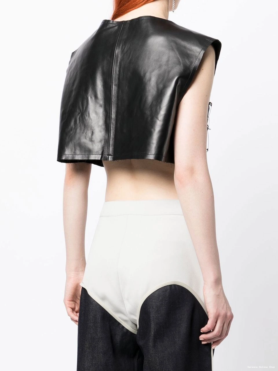Affordable Women Versace top safety-pin detail 0630
